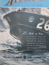 11/1945 PUB BPB BRITISH POWER BOAT CRAFT RESCUE LAUNCHES ORIGINAL COVER AD