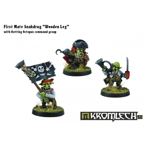 Goblin Pirates Command x3-Kromlech-Gretchin Grot Boss Ork