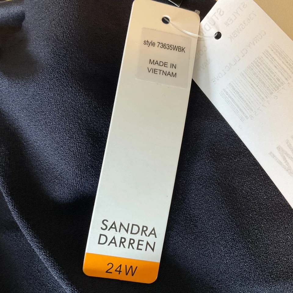 Vestido Sandra Darren Mujer Talla 24W Azul Curvilíneo Lila Love Sin Mangas Cremallera Foto 3 de 4