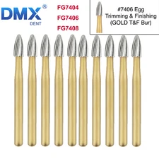 Dental Tungsten Carbide Burs Trimming & Finishing Egg Football FG 7404 7406 7408