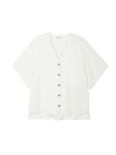 トップス FRINGE OPEN BLOUSE Russello Lace Fringe Long Sleeve Shirt