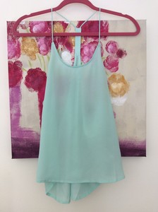 mint green camisole top