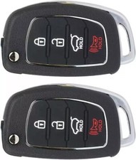 Replacement 2Pcs Flip Key Fob for Hyundai for Sonata 2014-2017 TQ8-RKE-4F16 9543