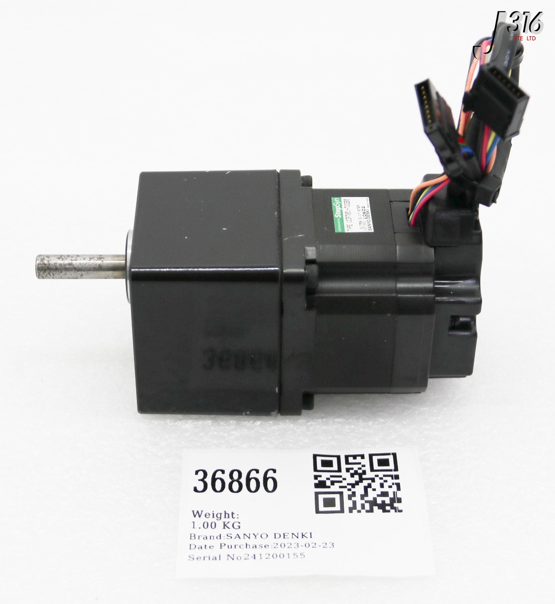 36866 SANYO DENKI STEP MTR, 0.1°/STEP, STEPSYN W/ G10-602 103F7851