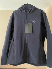 Men's  Black Arc'teryx Gamma MX Hooded Softshell Jkt in Size Large - New w/Tags