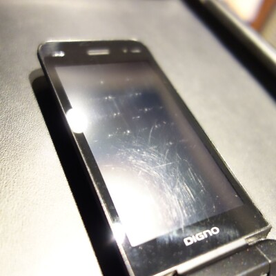 KYOCERA A202KC DIGNO KEITAI 4 ANDROID FLIP PHONE Black UNLOCKED