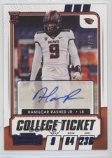 2021 Contenders Draft Picks Game Ticket Blue 39/99 Hamilcar Rashed Jr Auto 0q1p