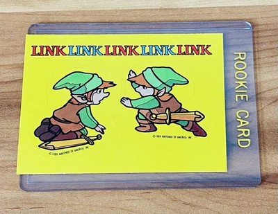 1989 Topps Nintendo Legend Of Zelda Link Sticker Rookie Card #17 NM