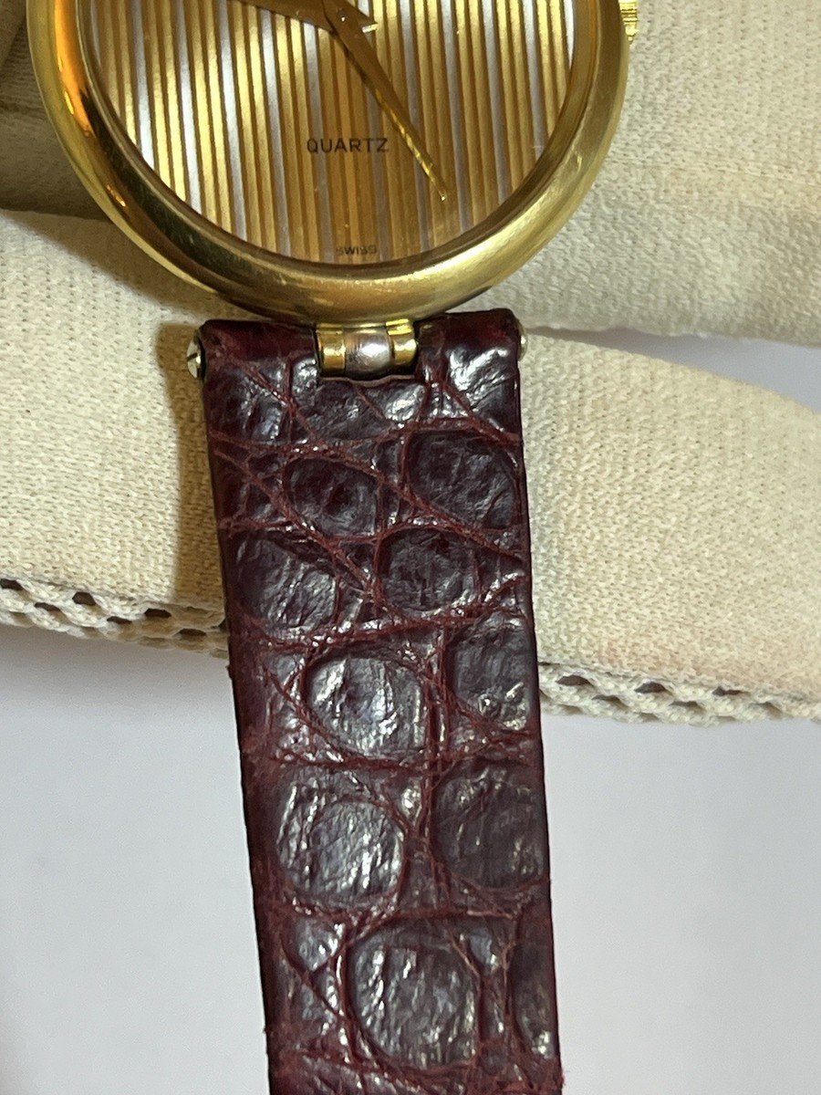 Raymond Weil 18k Gold Swiss Quartz Silver Dial Leather Strap