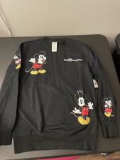 NWT Mickey Mouse Sweatshirt Mens Small Expressions Sweater Disney World Parks