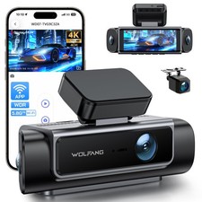 Dash Cam Auto 4K Telecamera 4 Canali 610° Wi Fi Registratore Video Fronte 1080p - Miniatura 1