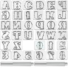 37 Pcs Leather Stamping Tools 19mm Leather Stamp Kit Include Alphabet Number ...