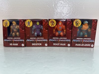 MOTU Mighty Masters Complete Set Of 4 He-man Beast Man Skeletor Man-at-Arms NEW