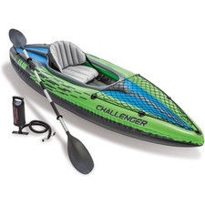 Inflatable Kayak with Paddles and Pump Adjustable Seat with Backrest Removable