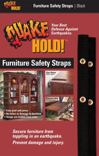 Furniture Strap Kit, Earthquake Fasteners for Disaster Preparedness, Child Proof