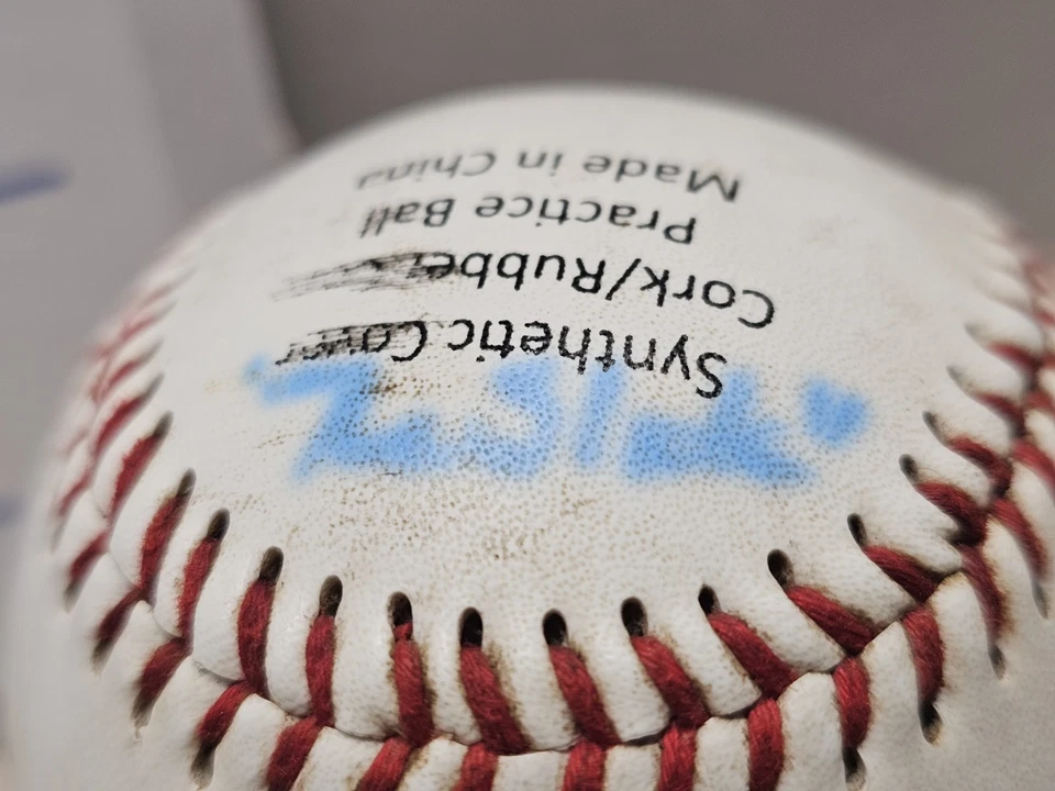 Béisbol autografiado Sid Bream Atlanta Braves MLB 1992 The Slide sin certificado de autenticidad Foto 3 de 4