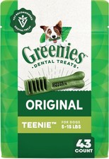 Greenies Veterinarian-Recommended Adult Natural Dental Dog Treats Teenie Size
