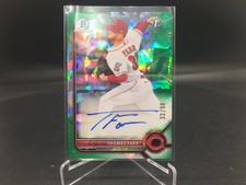 Thomas Farr 2022 Bowman Sapphire Green Auto CPA-TF /99 Reds 1st