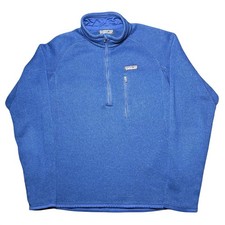 Patagonia Better Sweater 1/4 Zip Men's Small Fleece Pullover Blue Outdoors