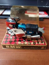 Vintage Bandai Battery-Operated Mini Motorcycle Bmw R750 Toy Collectible