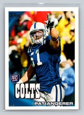 2010 Topps Rookie RC #397 Pat Angerer Indianapolis Colts Football Card