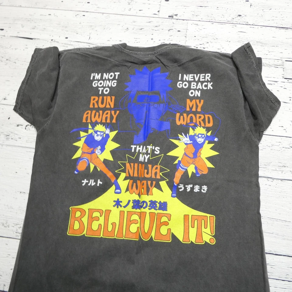 Naruto Shippuden Shirt Mens Large Black Ripple Junction Anime Graphic Tee - image 4 of 4