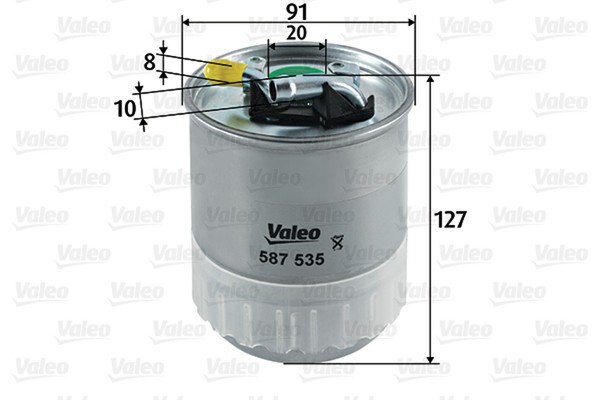 Kraftstofffilter Valeo 587535 Leitungsfilter FüR Mercedes Sprinter B906 Klasse 3-image