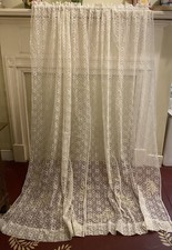 Sheer curtains, ivory. 4 panels 82" long/40" wide; 2 panels 42" long/40" wide
