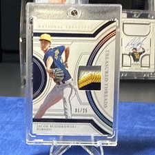 Panini 2024 National Treasures Jacob Misiorowski Treasured Threads Serial #01/25