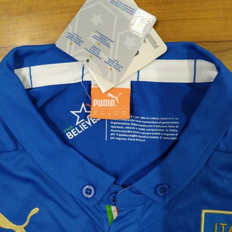 Italia National Team FIGC 2014 Home Shirt Official Puma XL Maglia FIFA Calcio - Immagine 3 di 4