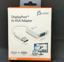 J5Create JDA114 DisplayPort to VGA Adapter 1080p Mac  Windows Compatible