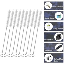 10Pcs/SET Cleaner Bottle Tube Pipe Small Long Cleaning Brushes Nylon Straw Brush