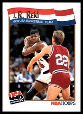 J.R. Reid 1991-92 Hoops #572 USA NBA READ FREE SHIPPING AutographDen