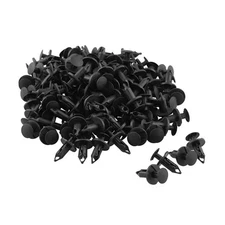 120PCS 8mm Bumper Clips Retainer Auto Car Plastic Rivets Fastener Fender Push