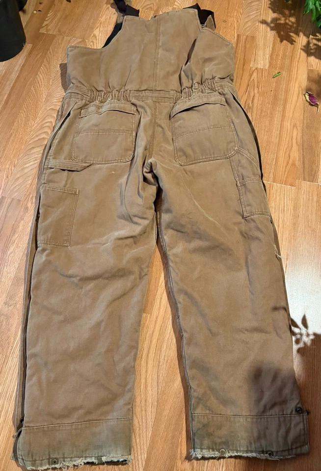 Mono con tirantes de lona Polar King By Key cremallera para piernas aislamiento pesado para hombres XL regular Foto 2 de 4