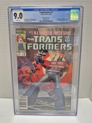 The Transformers #1 Marvel Comics September 1984 CGC 9.0 Newsstand 9/84