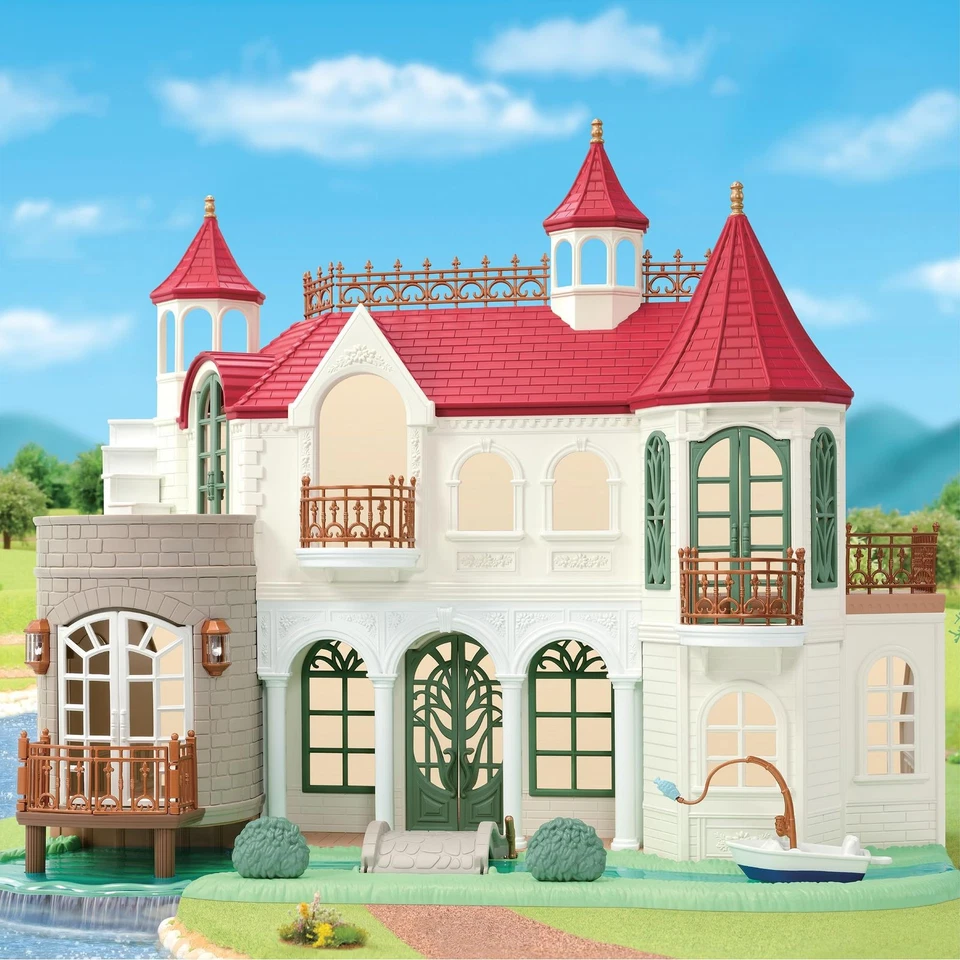 Epoch Sylvanian Families Sparkling Waterside Red Roof House Set  Calico Critters - Image 3 of 4