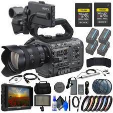 Sony FX6 Digital Cinema Camera Kit with 24-105mm Lens  4K Monitor  More