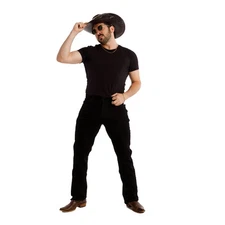 The Perfect Jean NYC Bootcut Fit Denim Jeans- Bandit (Black) Size 34 X 34