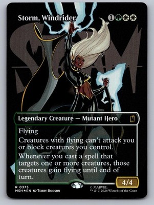 Storm, Windrider (Borderless) 375 Marvel Super Heroes Magic: The Gathering Foil