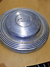 1966 Chevrolet Impala Dog Dish Hubcap Chrome Bowtie 10.5