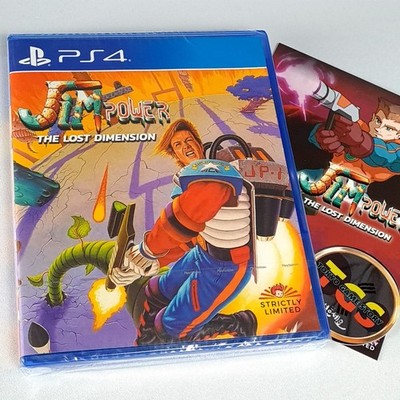 JIM POWER: THE LOST DIMENSION (1000 Ex.)+PostCard PS4 EU NEW Game in English Str