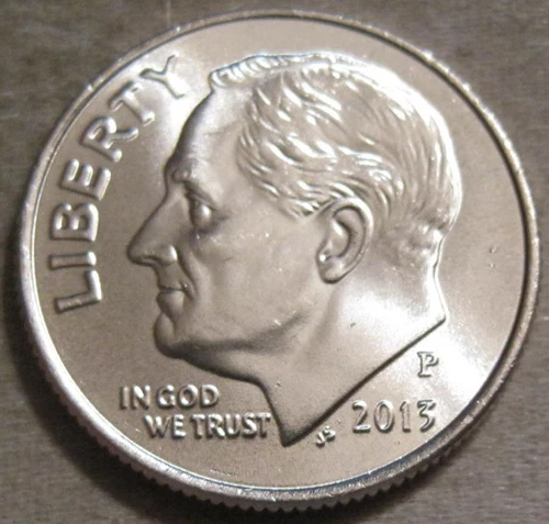 SELLING AS SHOWN - 2013 P UNCIRCULATED ROOSEVELT DIME ~ NICKEL CLAD COPPER ~ 867
