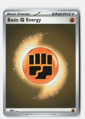 Basic Fighting Energy 006 Common Reverse Holo MEE: Mega Evolution
