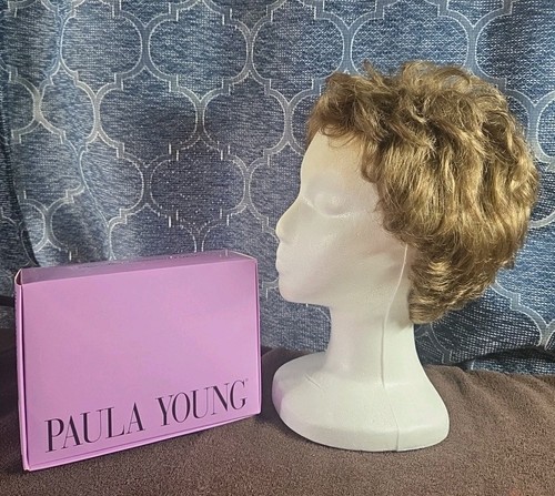 Paula Young Wig Brown/ Curly Average 18 A3018