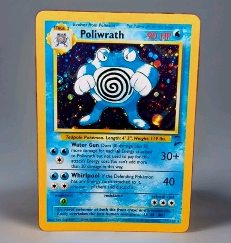 1999 Pokemon Poliwrath Base Set 2 Holo Rare # 15/130 (LP) Excellent ...