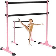 Dolibest Freestanding Ballet Pink- 4ft Steel Cross Bar Black Cloth Cover