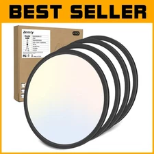 Adjustable Color Temperature Flush Mount Light, 4Pack