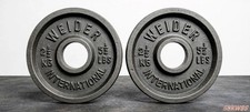 WEIDER INTERNATIONAL 5.5 lb Standard Weight Plates, Pair - VGC