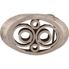 Handmade Machinist Machine Shop Mcm Abstract Cowboy Hippie Vintage Belt Buckle